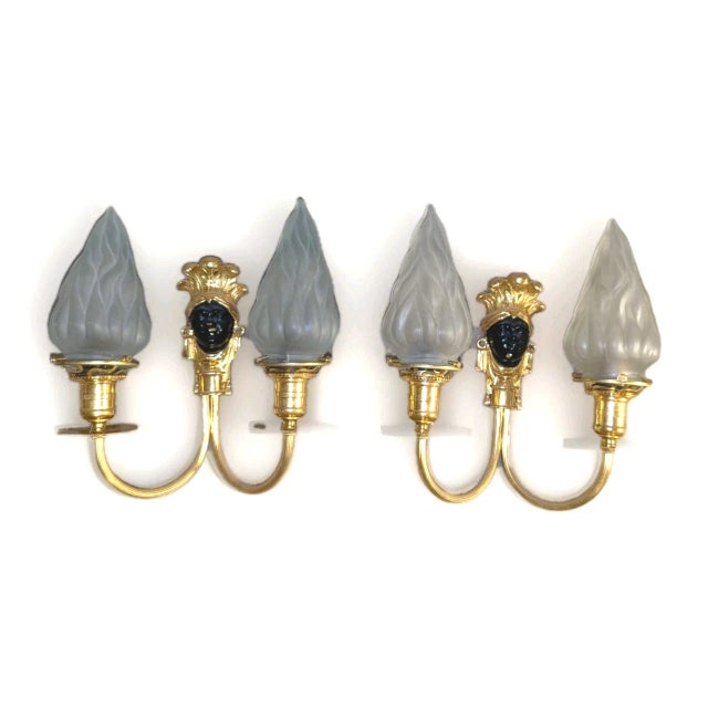 1960's French Regency Gilt and Patinated Bronze Wall Sconce Maison Bagues a - Pair For Sale - Image 12 of 12