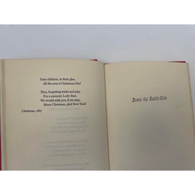 Traditional Alice's Adventures in Wonderland by Lewis Carroll 1945 Vintage Hardcover Book For Sale - Image 3 of 4