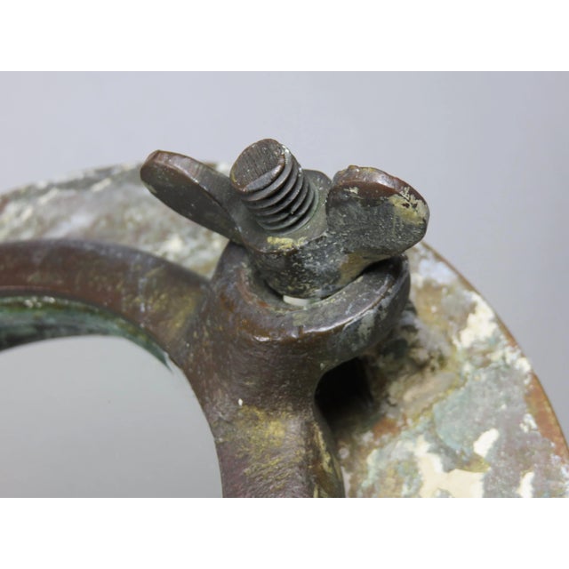 Small Size Antique Brass Ships Porthole For Sale - Image 9 of 13