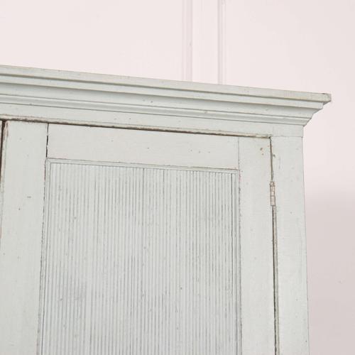 French Painted Linen Cupboard For Sale - Image 3 of 10