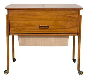 Vintage Danish Teak Sewing Table