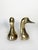 Bookends in the Shape of a Gilded Brass Duck Sculpture, France, 1970s, Set of 2 For Sale - Image 3 of 12