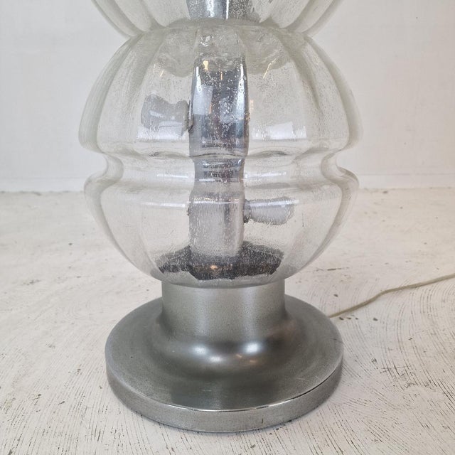 Italian Space Age Glass Floor Lamp, 1980s For Sale - Image 11 of 14