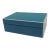 MCM Turquoise and White Rectangular Decorative Lacquered Box For Sale