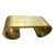 1980s Karl Springer Style Bronze Coffee Table For Sale
