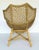 Wood Baker / McGuire Organic Modern Rattan and Leather Chord Nozomu Lounge Chair and Ottoman Set For Sale - Image 7 of 8