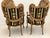 Vintage Medoza Black Gold Versace Velvet Upholstery Chairs - a Pair For Sale - Image 9 of 13