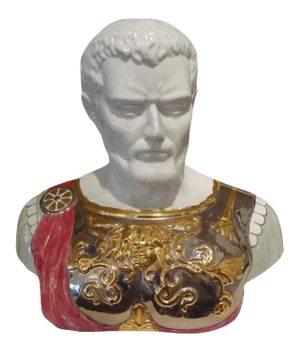 1940's Vintage Italian Glazed Ceramic Bust by Santa Maria