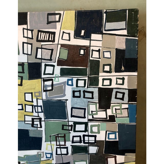 Yona Lotan, Untitled Abstract Cityscape For Sale - Image 10 of 10