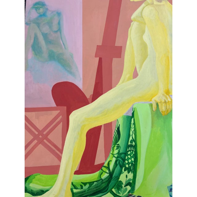 Original 30 x 40 painting on stretched canvas unsigned unframed