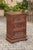 Mid 19th Century Petite Italian Walnut 1840s Commode with Three Drawers and Guilloche Motifs For Sale - Image 5 of 12
