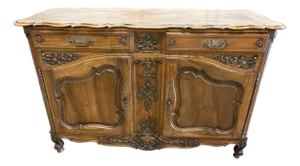 Buffet Provençal Louis XV Style Circa 1880 Walnut Wood From South East of France.