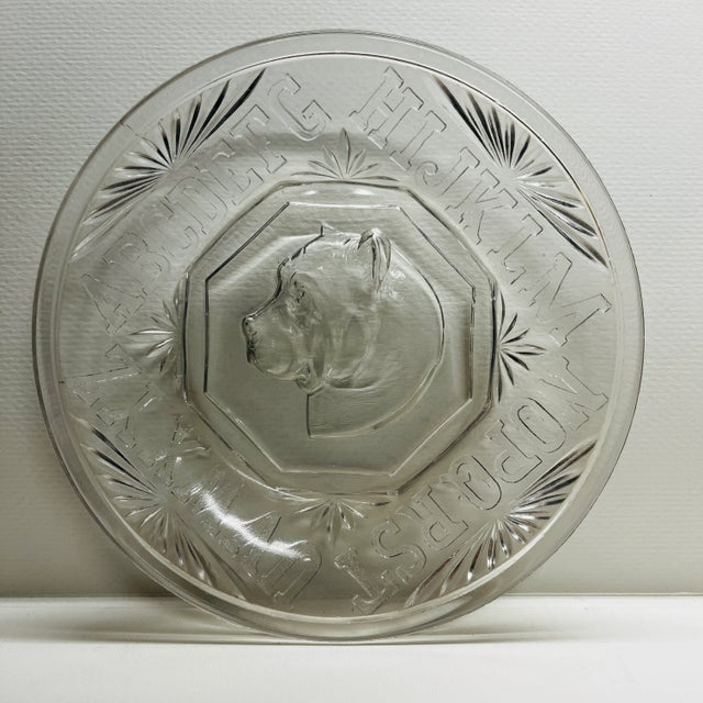 1890 Victorian Bulldog Dog Alphabet Plate For Sale - Image 9 of 9