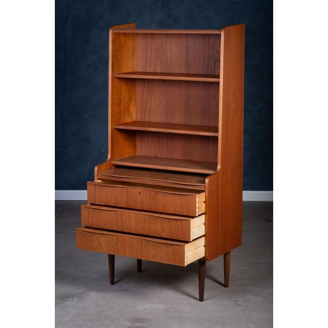 1960s Bookcase with 3 Drawers, 1960s For Sale - Image 5 of 13