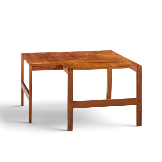 Mid-Century Modern Ole Knudsen & Torben Lind for France & Son Mid Century Danish Teak Corner Coffee End Table For Sale - Image 3 of 8