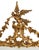 Baroque Style Gilt Composite Framed Mirror, falcon and garland crest with scrollwork motif. Mirror plate: 35.5" H x 20.5"...