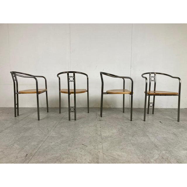 Postmodern Dining Room Set, 1980s, Set of 5 For Sale - Image 11 of 16