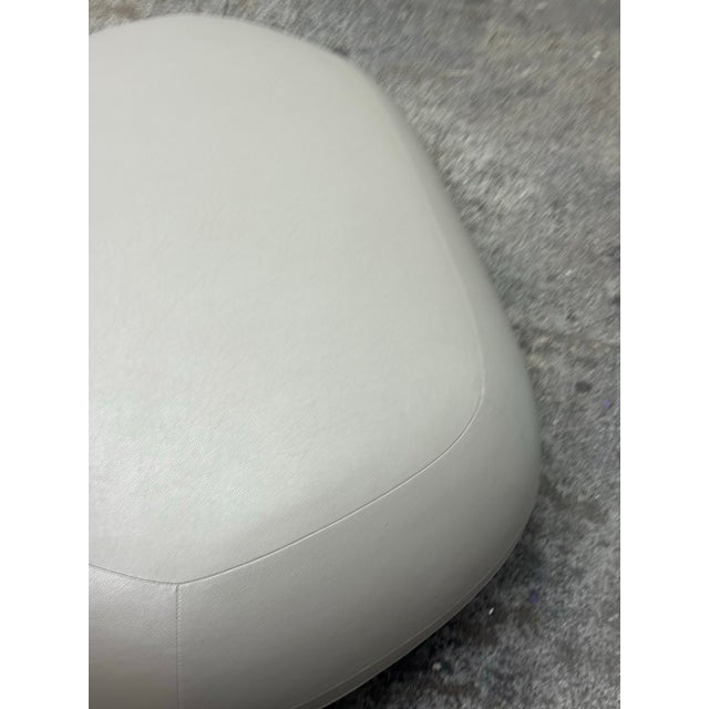 2010s The Jiun Ho Collection Custom Inca Leather Ottoman For Sale - Image 5 of 12