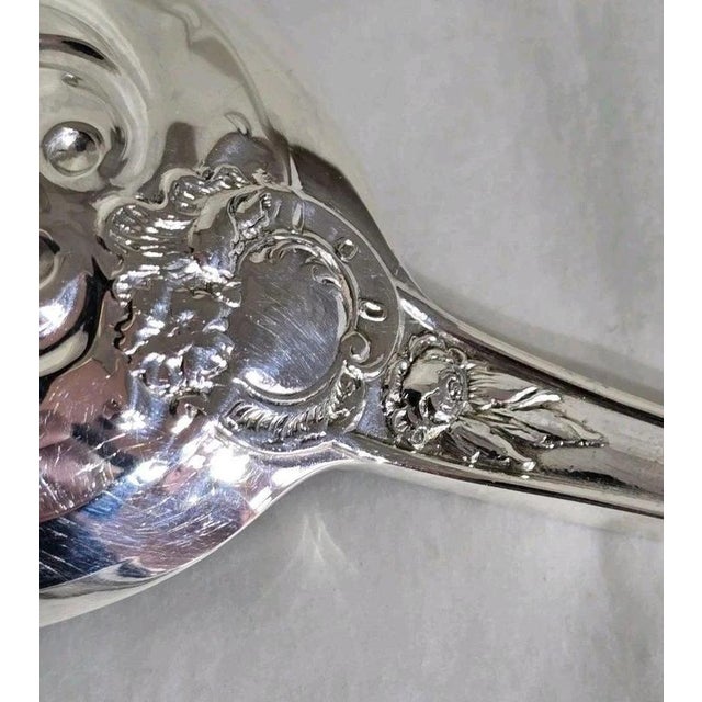 Antique Sterling Silver Fruit & Berry Serving Spoons, London, 1909 For Sale - Image 13 of 18