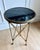 Metal 1960 Neoclassical Bronze and Black Marble Gueridon / Directoire / Empire Side Table For Sale - Image 7 of 10