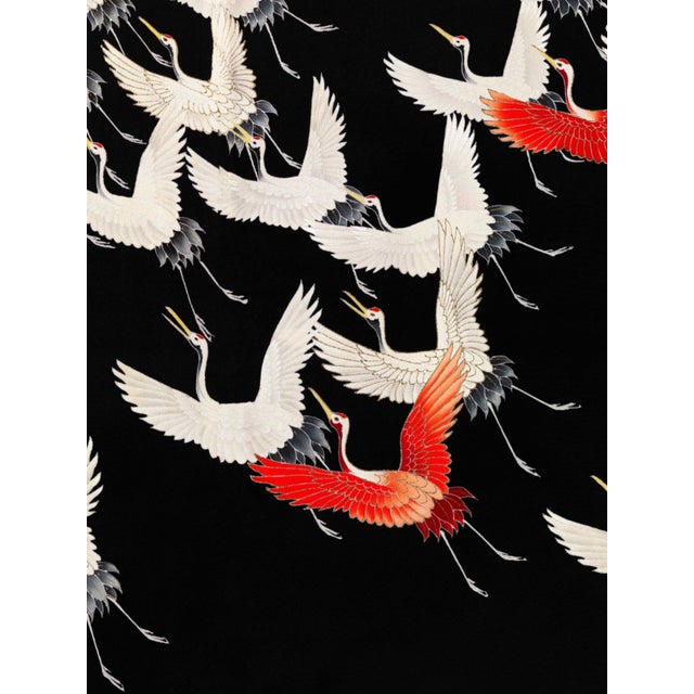 Flying Cranes, Vintage Art Print Reproduction, 36" X 48" For Sale