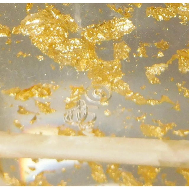 Contemporary Sobral Cuff Metalique Transparent Lucite 24k Gold Porcina Bracelet Stretch For Sale - Image 3 of 12