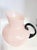 Antique Pink French Opaline Glass Pitcher, Applied Black Glass Handle For Sale - Image 6 of 11