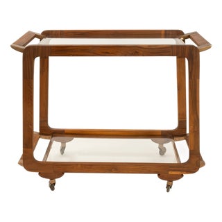 Rectangle Entertainment Bar Cart For Sale
