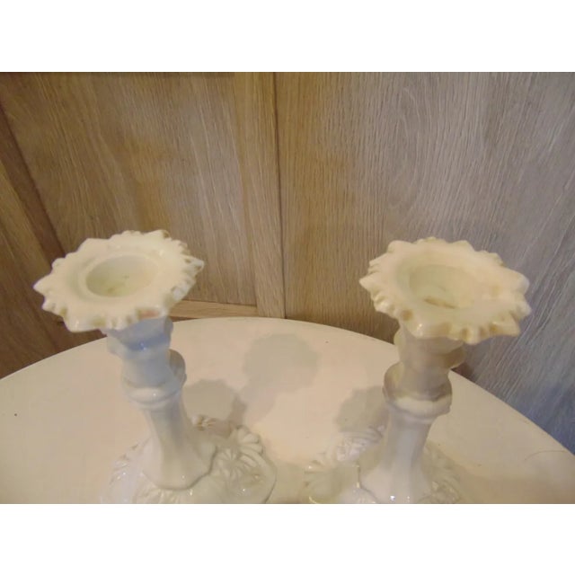 Glass candlestick, Ząbkowice steelworks, vintage from the 1970s, dimensions: height 17 cm, diameter 10.2 cm.