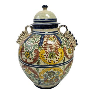 Vintage Mexican Pottery Jar For Sale
