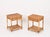 French Riviera Nightstands in Bamboo, Rattan and Brass, Italy, 1970s, Set of 2 For Sale - Image 3 of 14