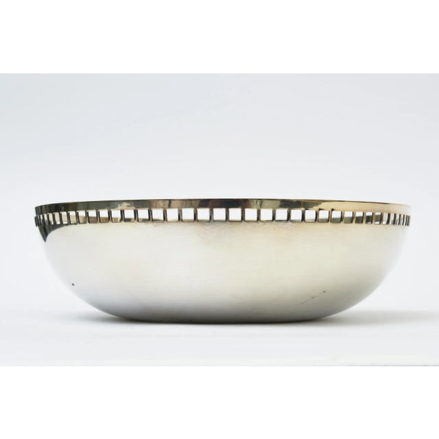 Swid Powell Vintage Richard Meier for Swid Powell Silver-Plate Skyscraper Large Bowl 90's Italian For Sale - Image 4 of 10