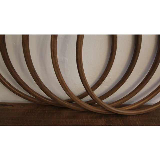 Wood Mid-Century German Wooden Hula Hoop Rings, 1950s, Set of 5 For Sale - Image 7 of 12