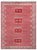"Rubilace" - Modern Swedish Pile Rug with Red Lattice and Medallion Motifs For Sale