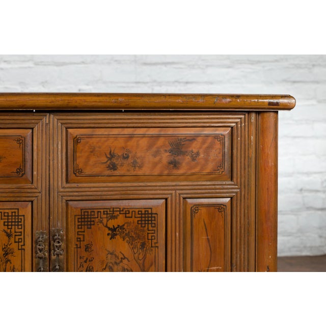 Early 20th Century Chinese Chinoiserie Décor Cabinet For Sale - Image 12 of 13
