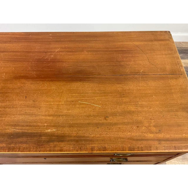 Early 19th Century Antique Early 1800 Georgian English Secretaire Cabinet, Walnut For Sale - Image 5 of 16