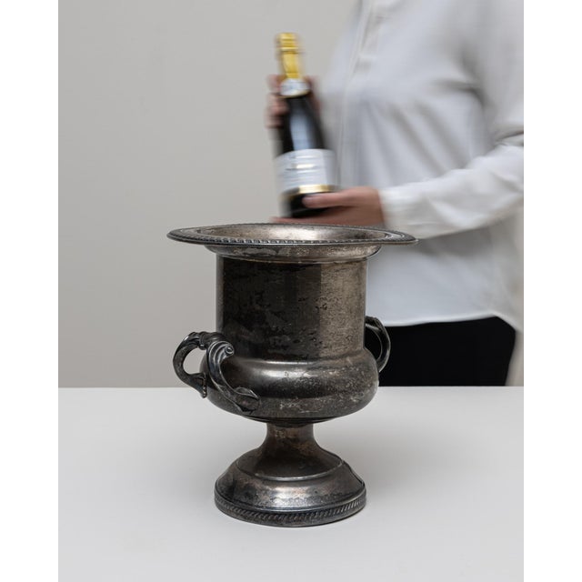 20th Century French Silver Plated Champagne Bucket For Sale - Image 4 of 18