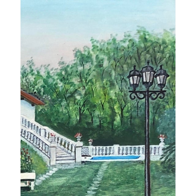 Maurice Chevalley, Villa Rachelle, Oil on Canvas, Framed For Sale - Image 4 of 10