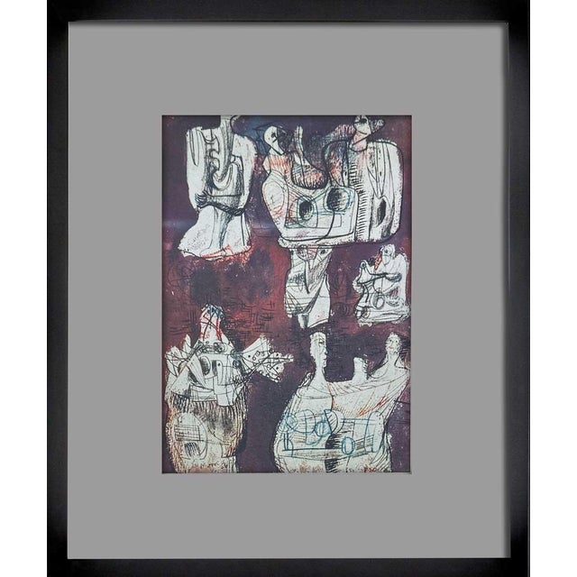 Henri Moore Lithograph Limited Edition ~Reclining Figures Study ~ Rare Find For Sale In Austin - Image 6 of 7