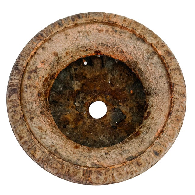 Antique French Style Cast Iron Campana Urn Planters - A Pair For Sale In San Diego - Image 6 of 11