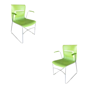 Green Stylex "Rhythm" Armchair by Sava Cvek, Pair