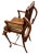 Madison Furniture ‘Downton Abbey’ Style Chippendale Solid Mahogany and Leather Baby High Chair Made by Madison Square Furniture For Sale - Image 4 of 6