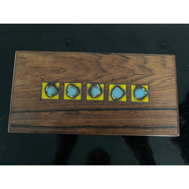 Beautifully crafted solid rosewood trinket box / humidor by Danish craftsman Alfred Klitgaard, circa 1960s. Very detailed...