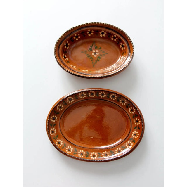 Vintage Mexican Pottery Serving Dishes Pair Chairish