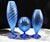 Blue Murano Glass Vases attributed to Novecento Venziano, 1970s, Set of 3 For Sale - Image 17 of 18