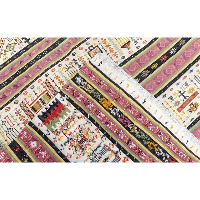 Doris Leslie Blau Vintage Moroccan Kilim Rug For Sale - Image 9 of 9