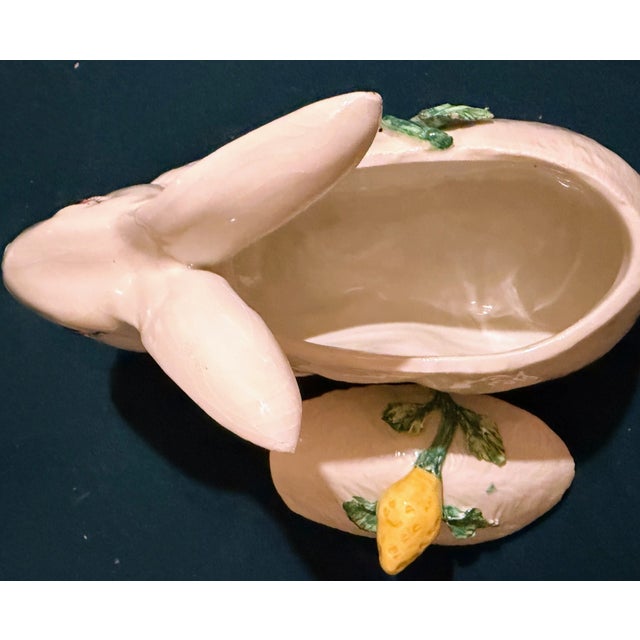 Mid 20th Century Italian Majolica Rabbit Tureen For Sale - Image 9 of 10