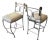 Set of 4 Vintage Napoleon III Rope Twist & Tassel Designer Stools For Sale