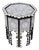 Contemporary Vintage Mother-of-Pearl Inlay Octagonal Side Table For Sale