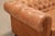 Brown Chesterfield Style 8 Foot Distressed Brown Tufted Leather Sofa For Sale - Image 8 of 17